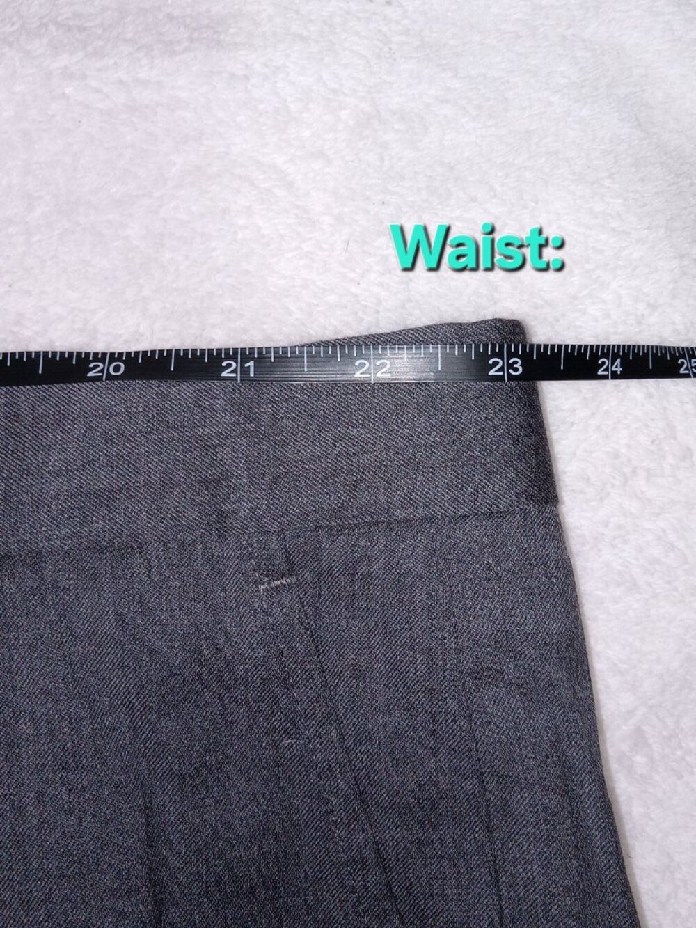 Jos A. Bank 46x30 Tailored Fit 100% Worsted Wool Dress Pants Gray NEW - Picture 8 of 11